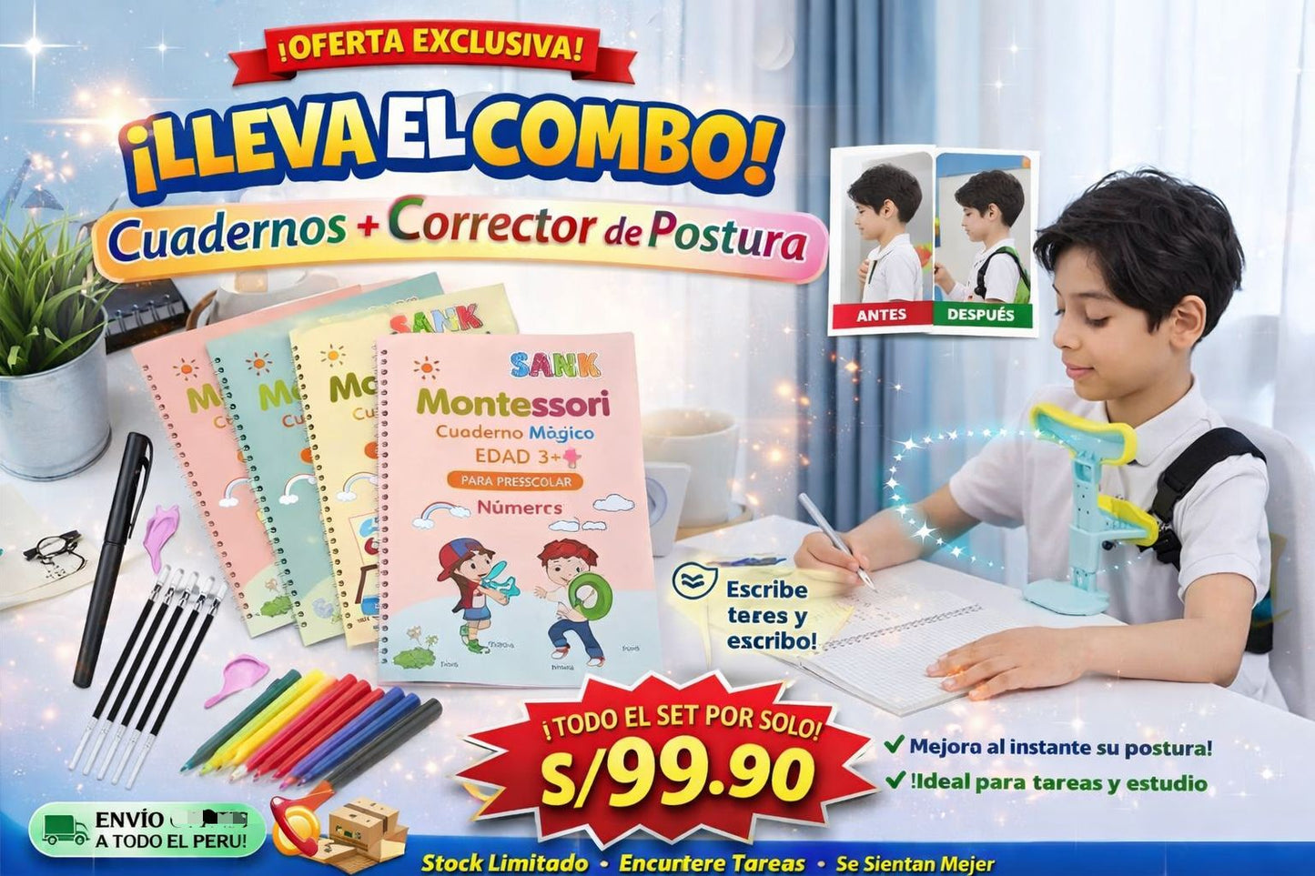 SET DE CUADERNOS MAGICOS