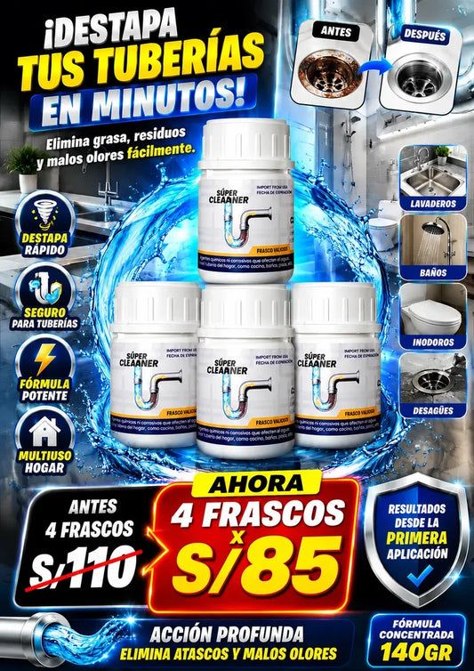 DESATORADOR EN POLVO PARA TUBERIAS